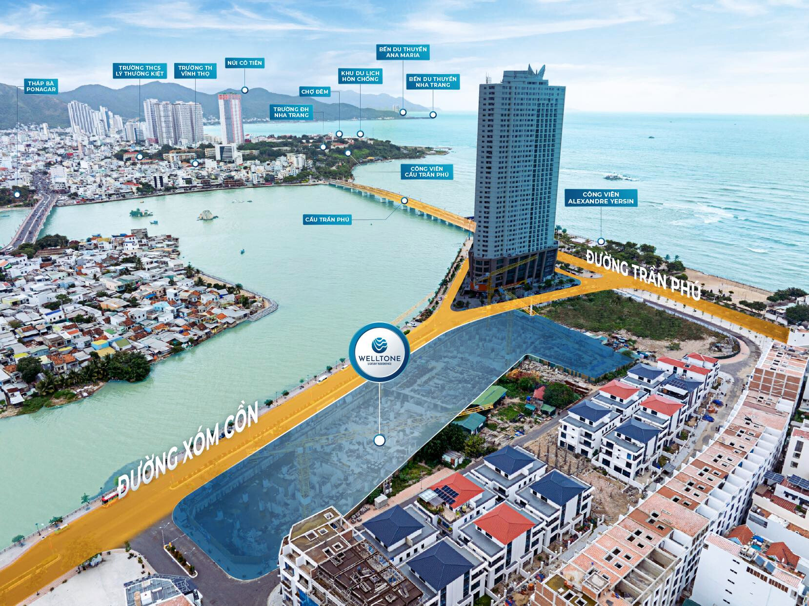 Góc nhìn vị trí Welltone Luxury Residence (2)