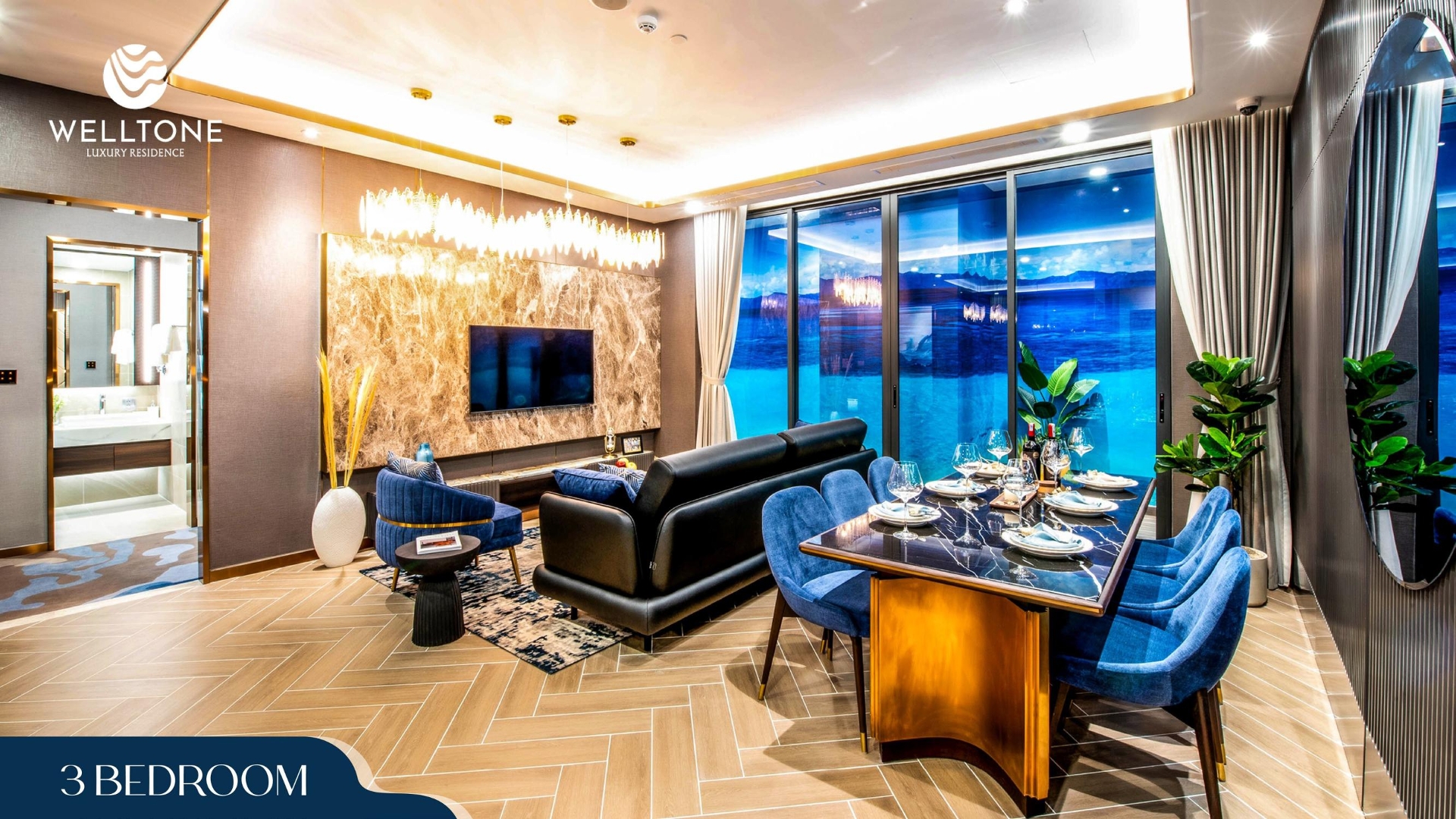 Thiết kế nội thất ở căn hộ Welltone Luxury Residence (5)