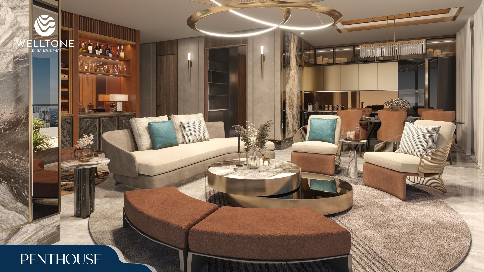 Thiết kế nội thất ở căn hộ Welltone Luxury Residence (8)