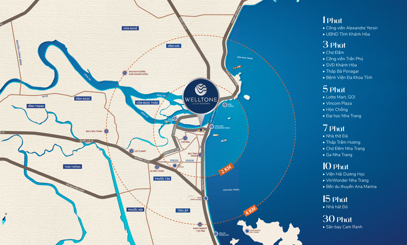 Vị trí Welltone Luxury Residence đẹp