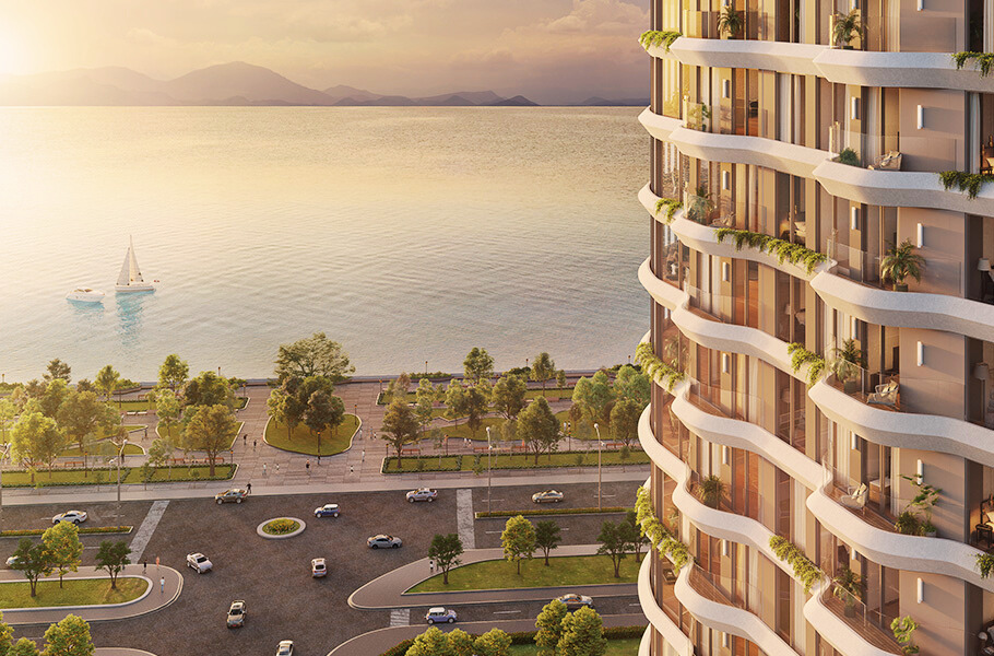 View Welltone Luxury Residence hướng ra biển