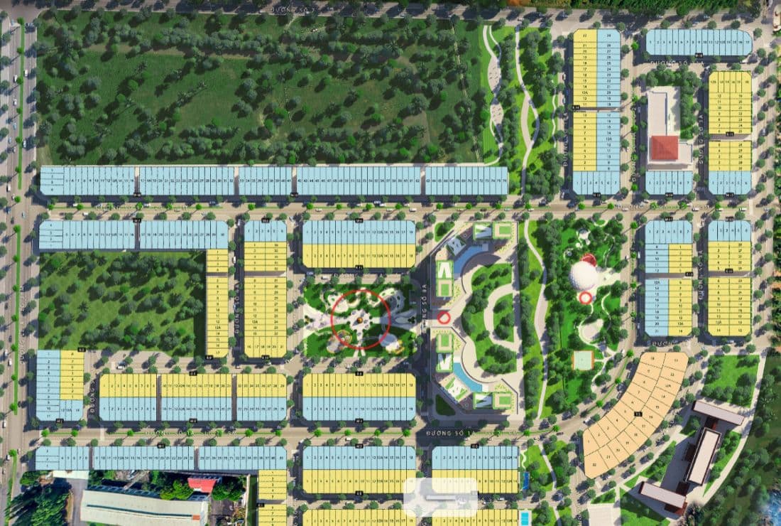 Hình mặt băng dự án TNR Grand Long Khánh