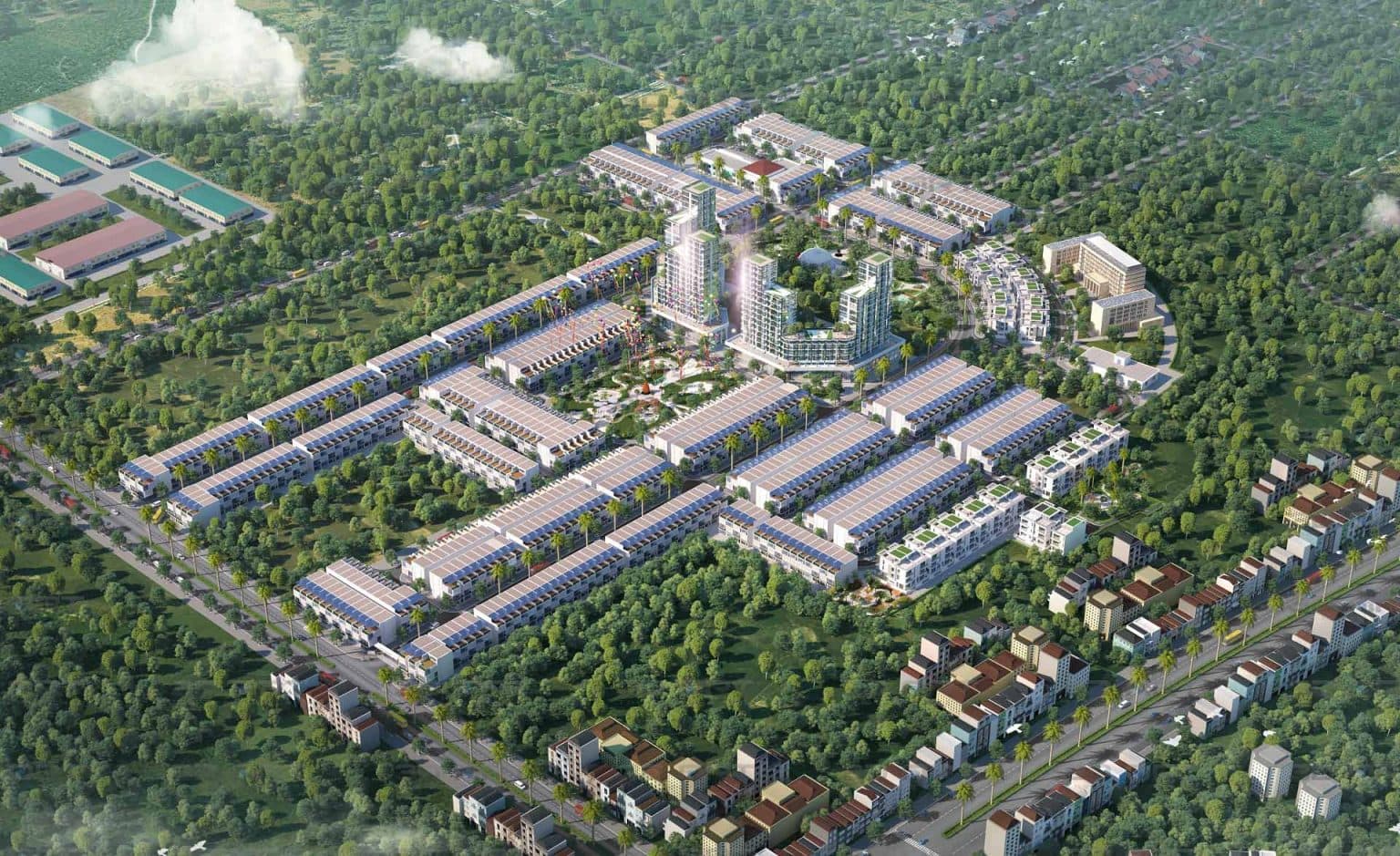 Phối cảnh tổng thể TNR Grand Long Khánh